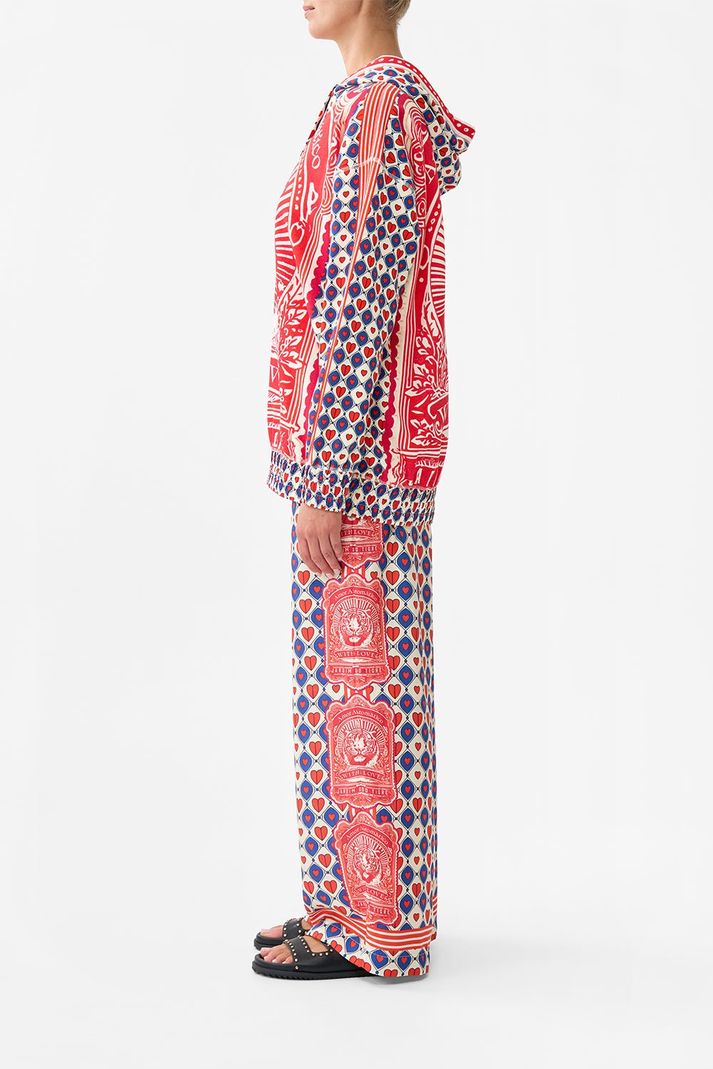 SILK BAND OVERSIZED HOODIE WITH POCKETS - 4