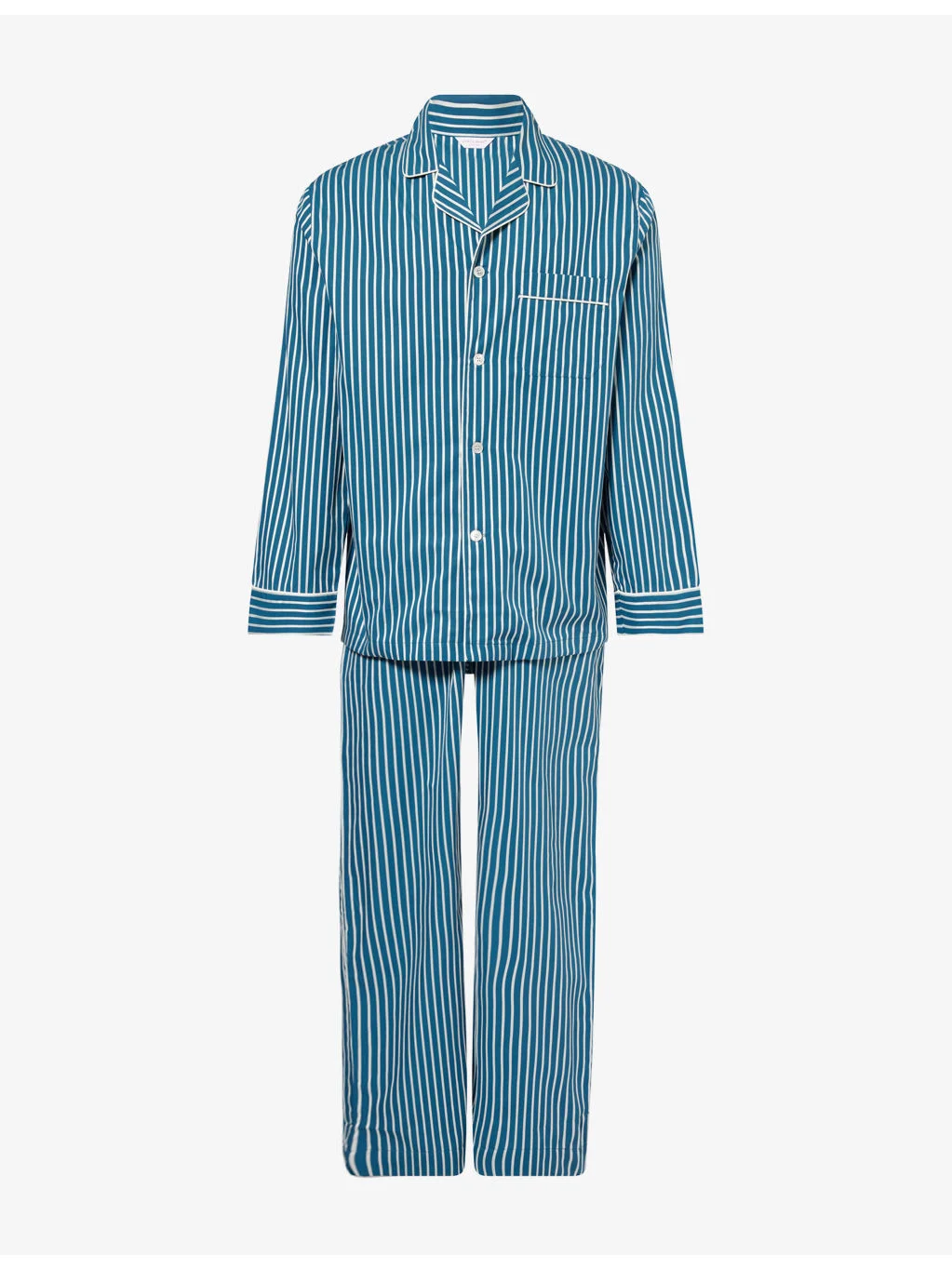 Royal Stripe Cotton Pyjama Set - 1