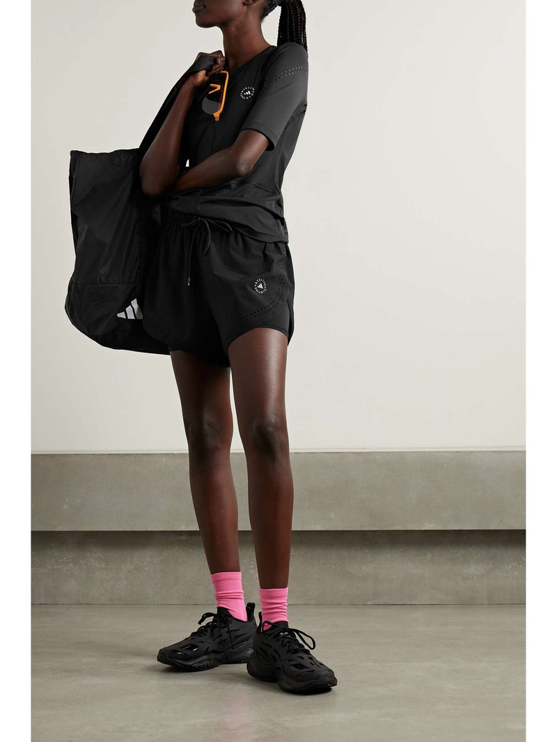 adidas TruePurpose perforated printed stretch recycled top outlook