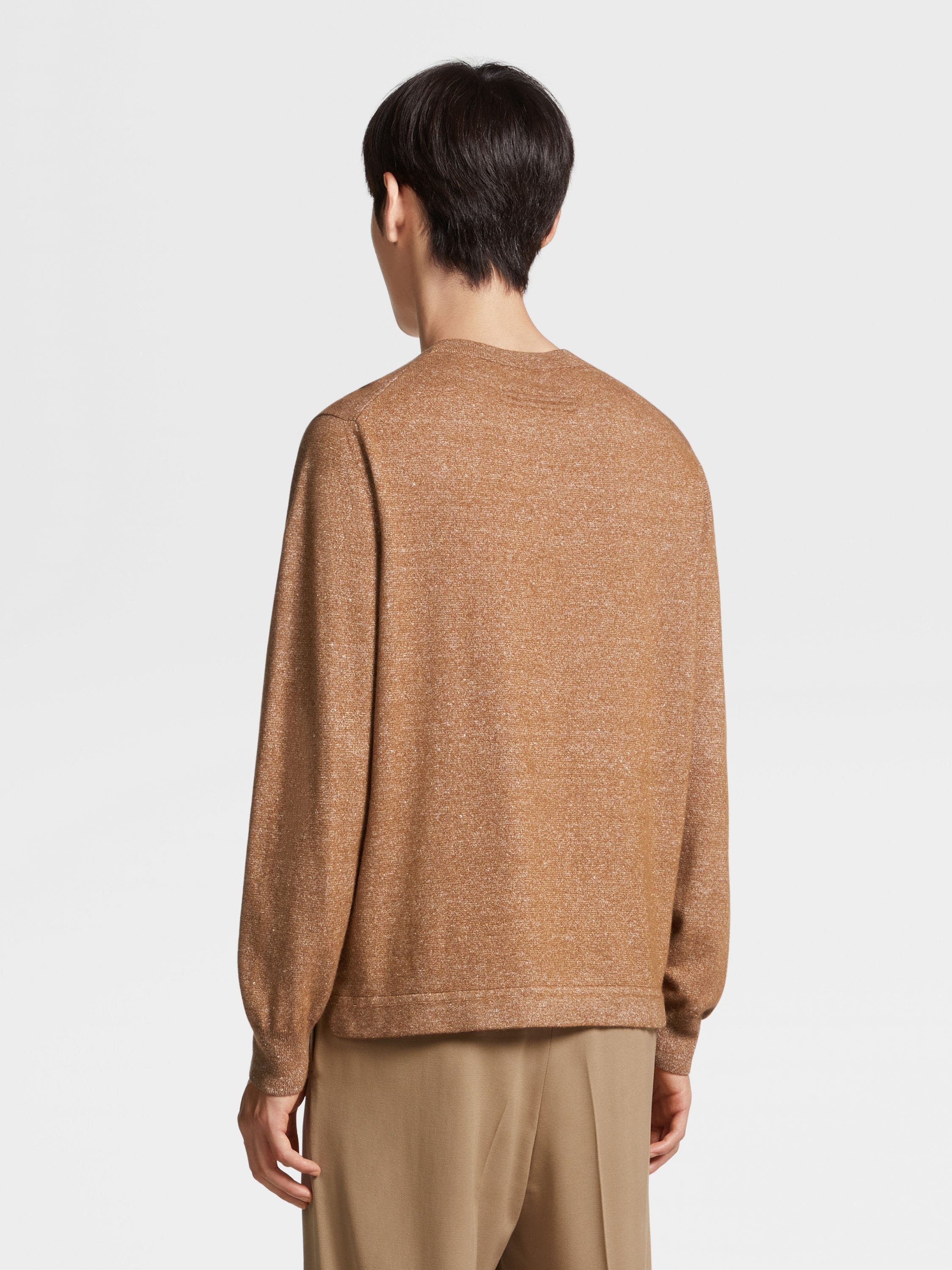 FOLIAGE MÉLANGE OASI CASHMERE CREWNECK - 3