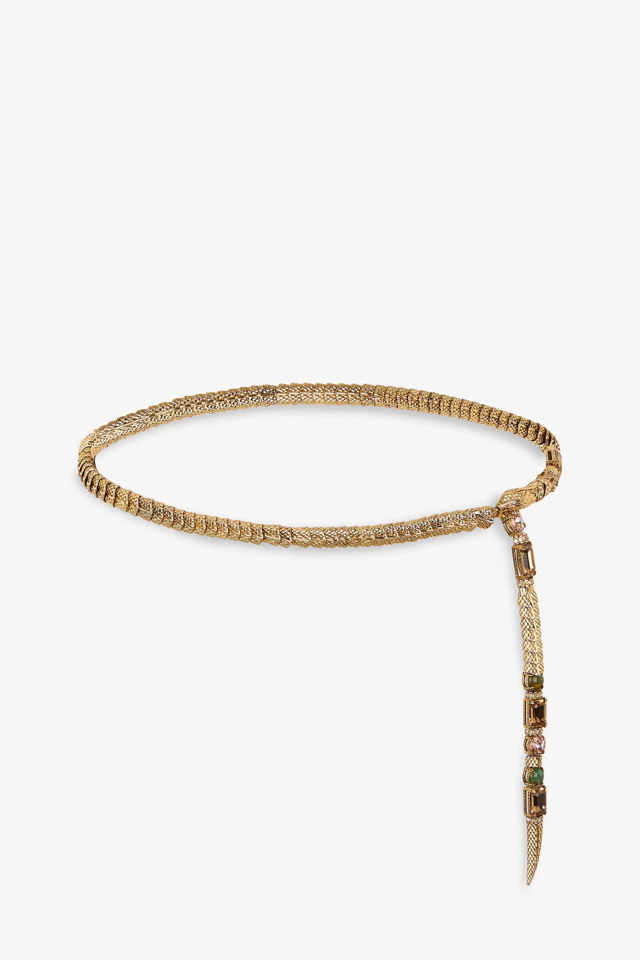 Serpentine Gold Chain Belt - 1