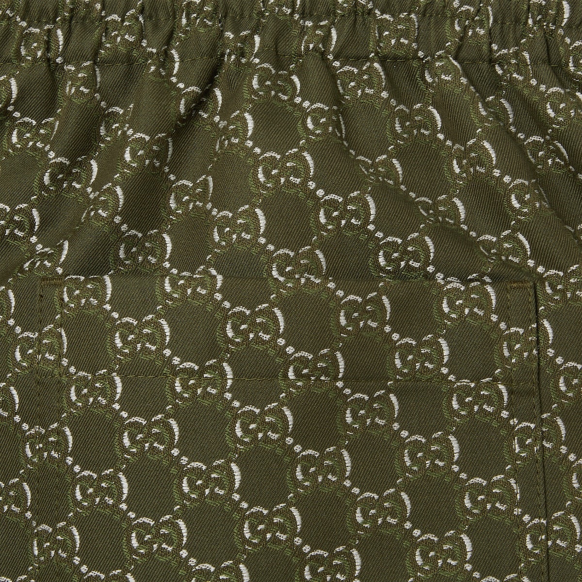 Cotton jacquard shorts with GG Shadow - 7