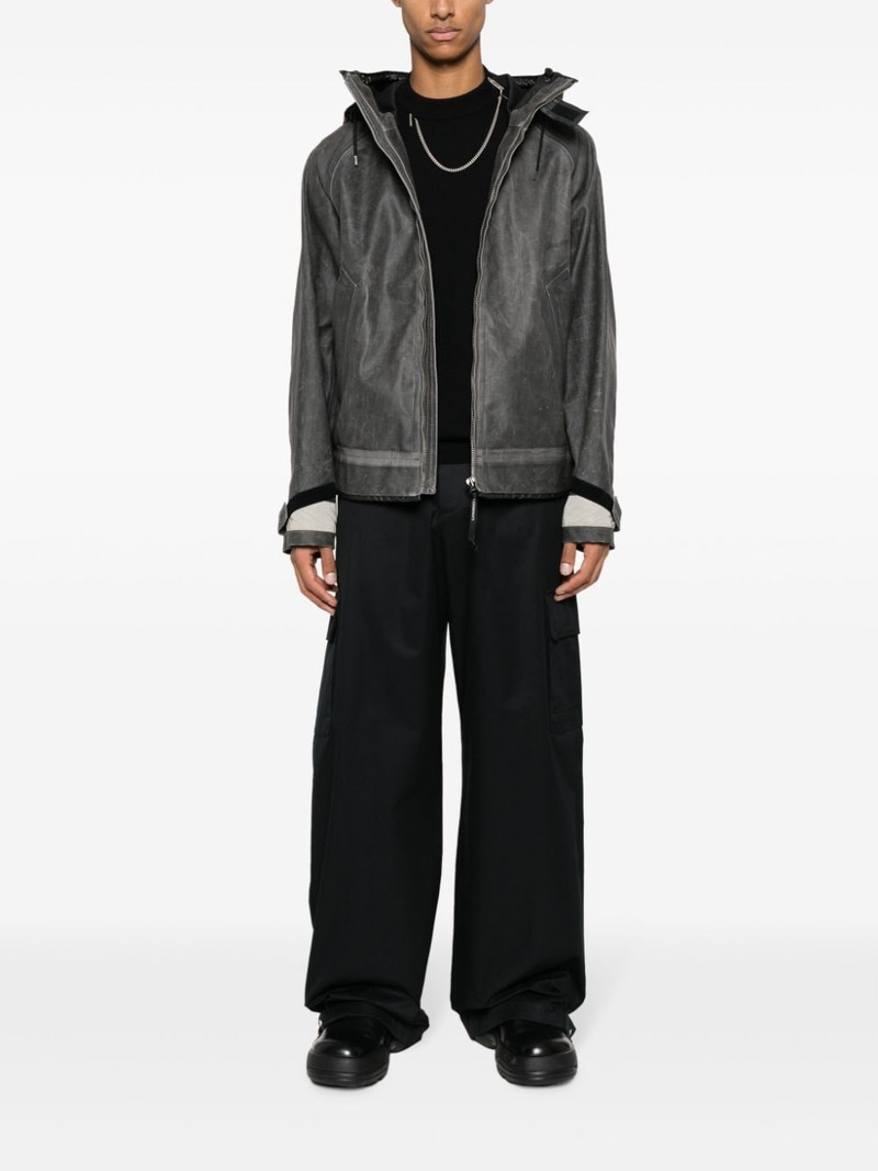 Off-White wide-leg cotton trousers outlook