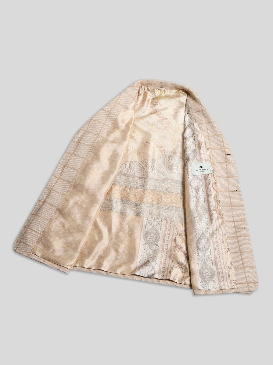 LINEN-BLEND JERSEY SHACKET - 6