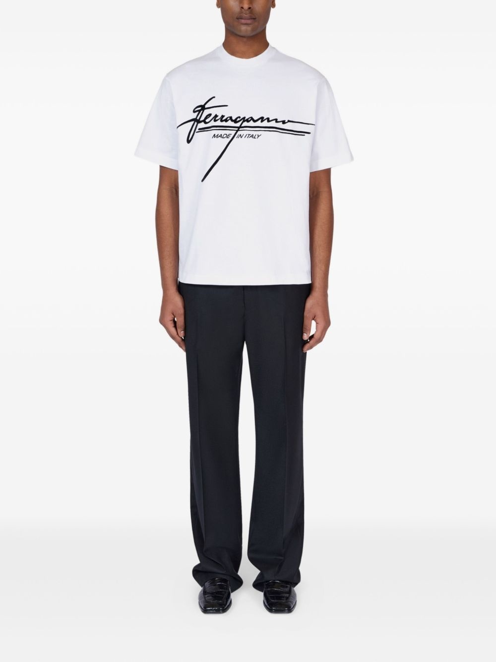 logo-print cotton T-shirt - 2
