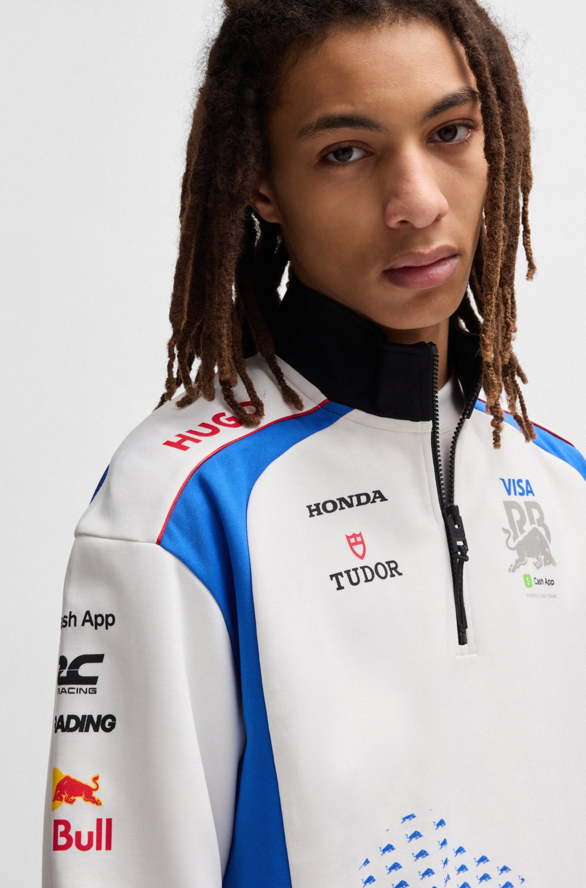 HUGO X VCARB FANWEAR SWEATSHIRT WITH DEGRADÉ BULL GRAPHIC - 3