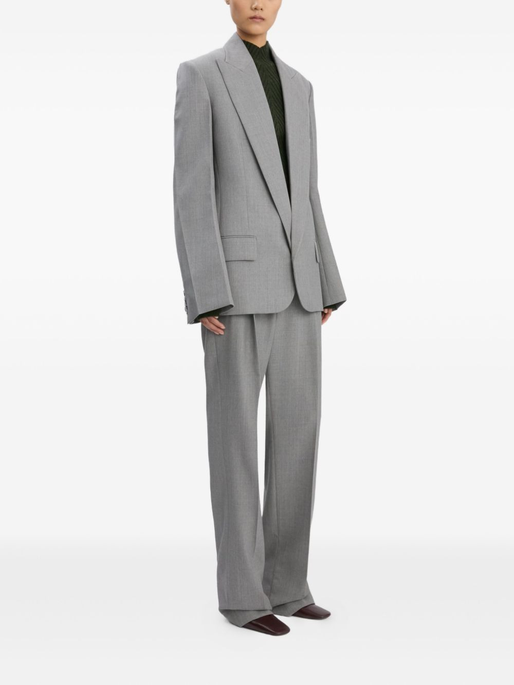 sculptural-sleeve jacket - 3