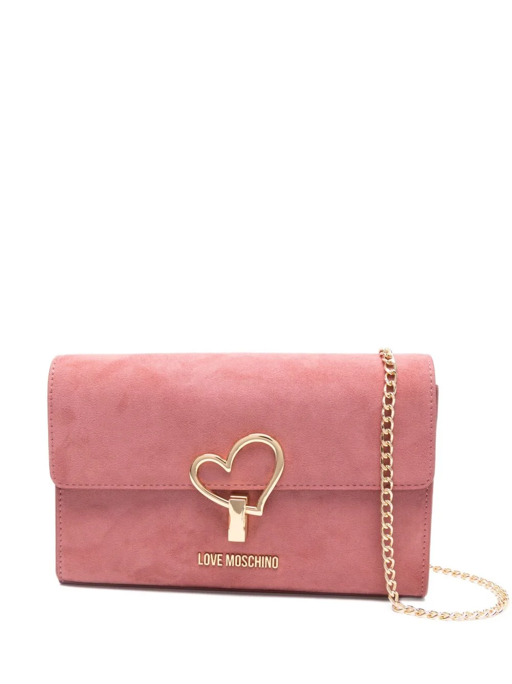 heart-plaque crossbody bag - 1