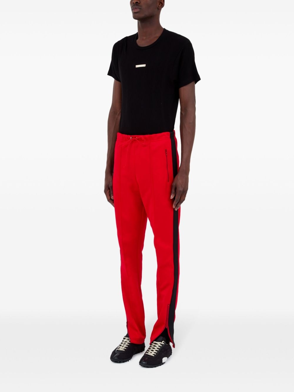 side-stripe track pants - 6