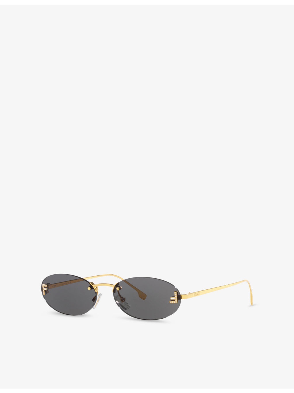 FE4075US Oval-Frame Metal Sunglasses - 3