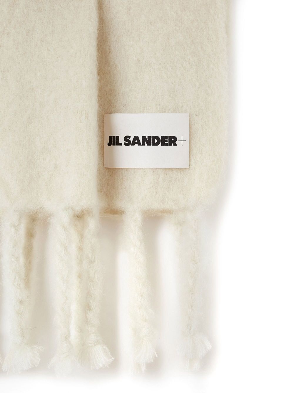 logo-patch chunky-knit scarf - 4