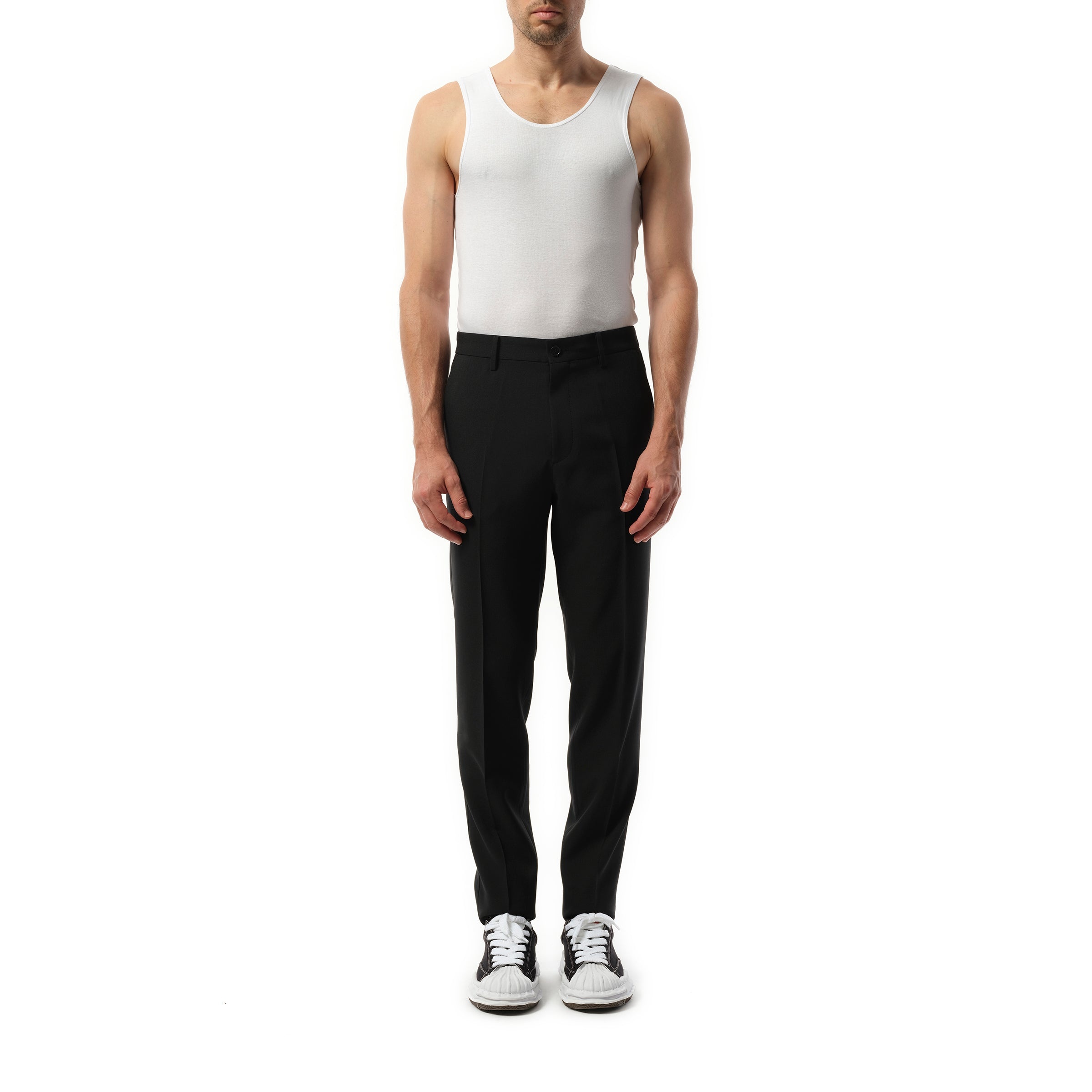 Zip Detail Casual Pants in Black - 4