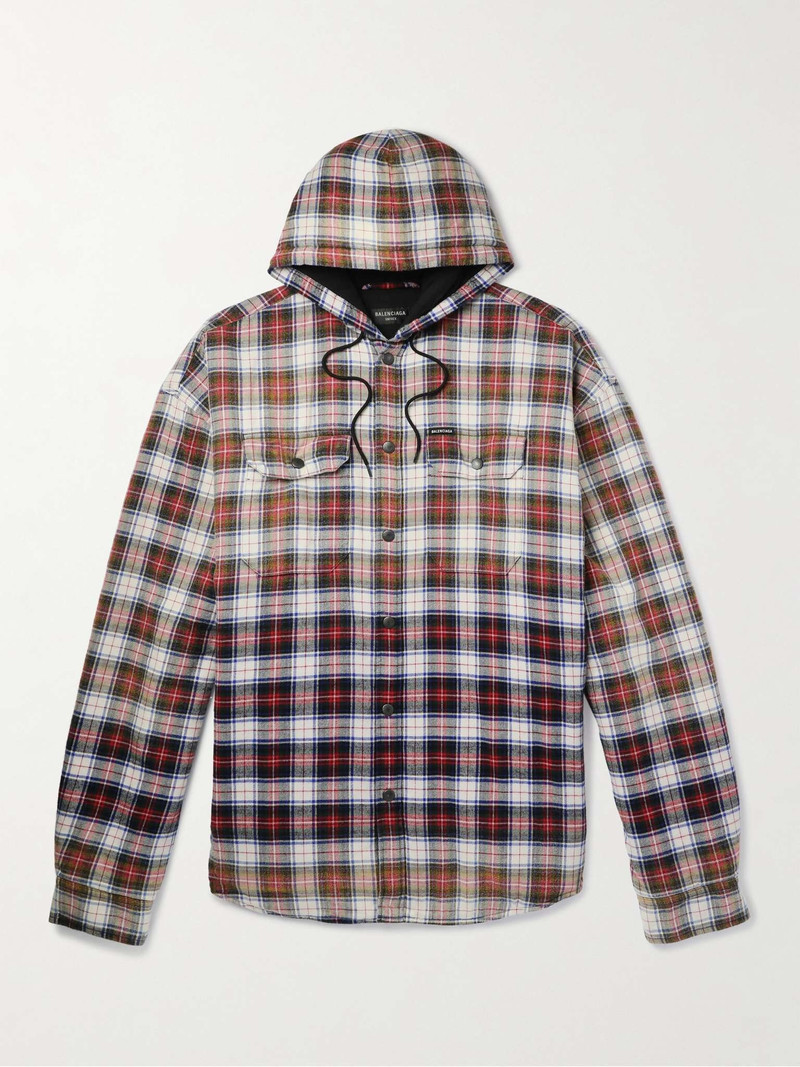Checked Cotton-Flannel Shirt - 1