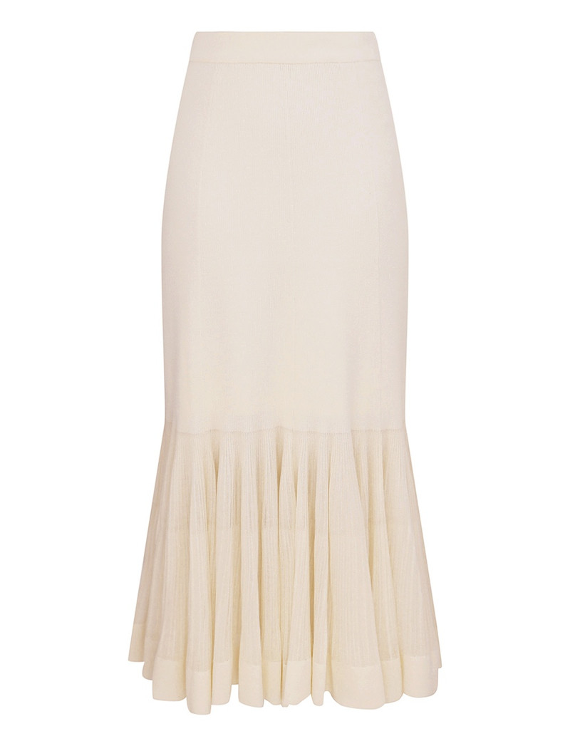 ILLUMINATE PLEATED FRILL SKIRT - 1