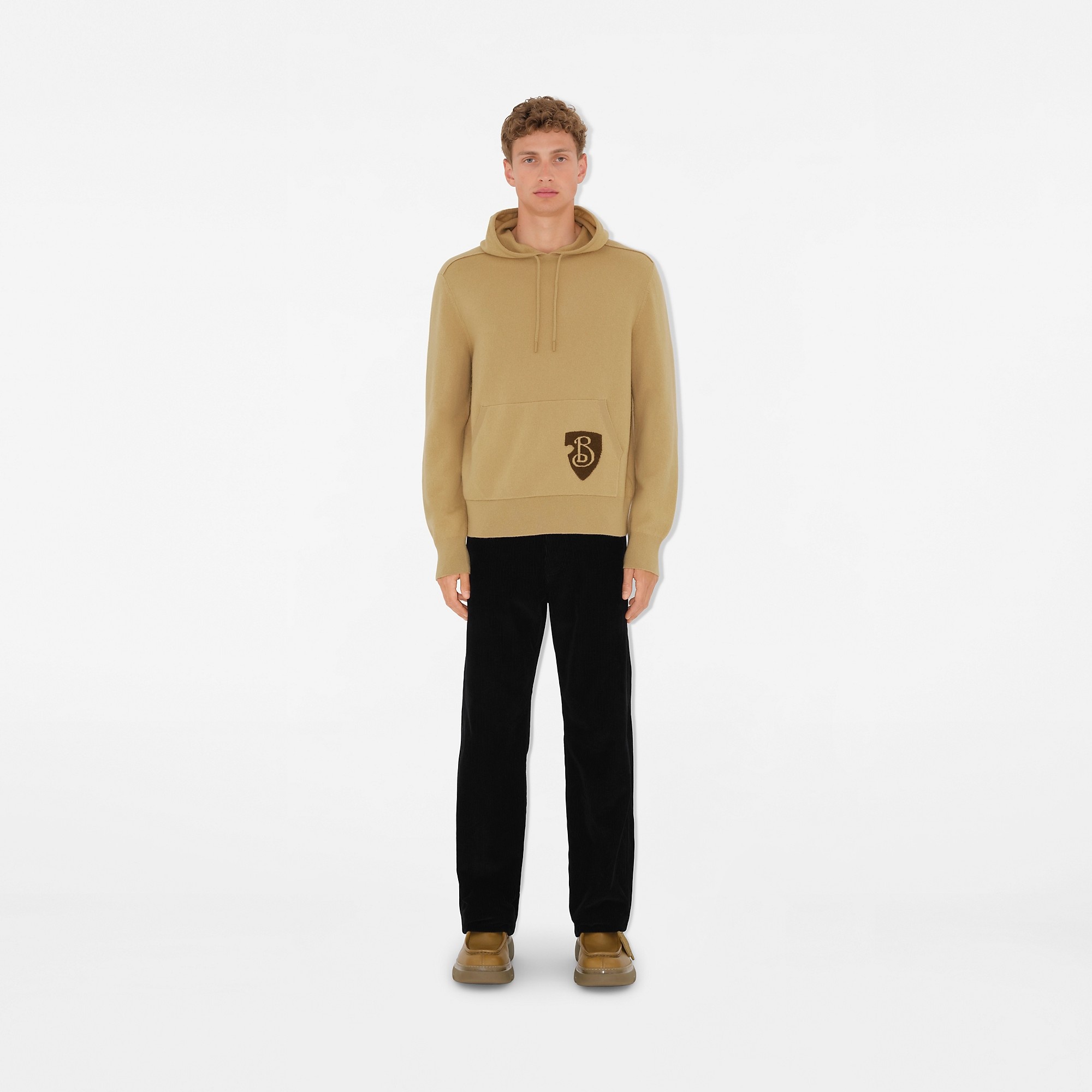 B Shield Wool Blend Hoodie - 2