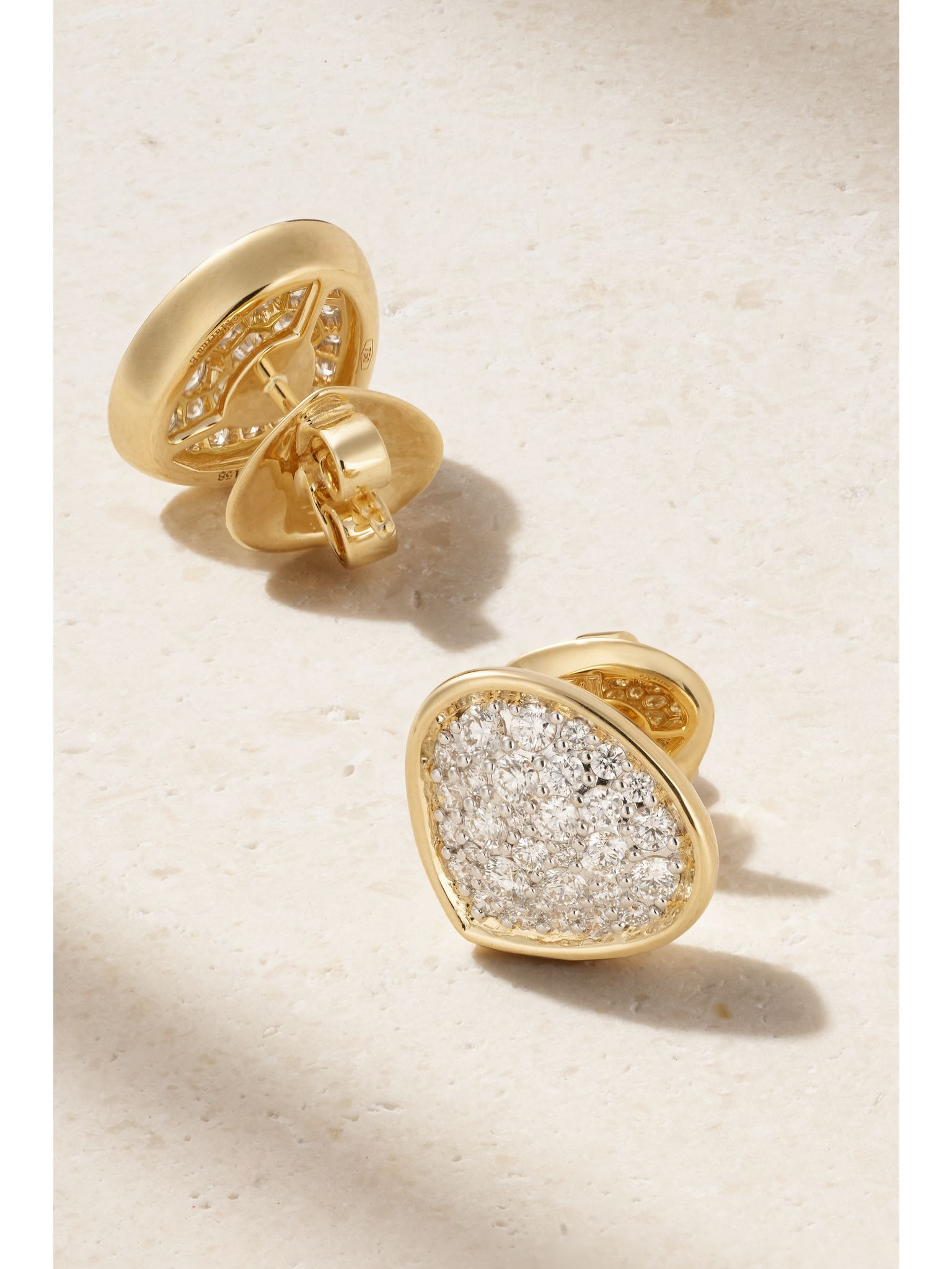 Trisola 18-karat gold diamond earrings Gold - 3