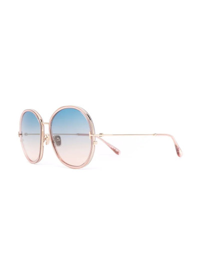 TOM FORD round gradient sunglasses outlook