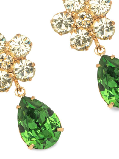 Jennifer Behr 18kt gold plated Janna crystal drop earrings outlook
