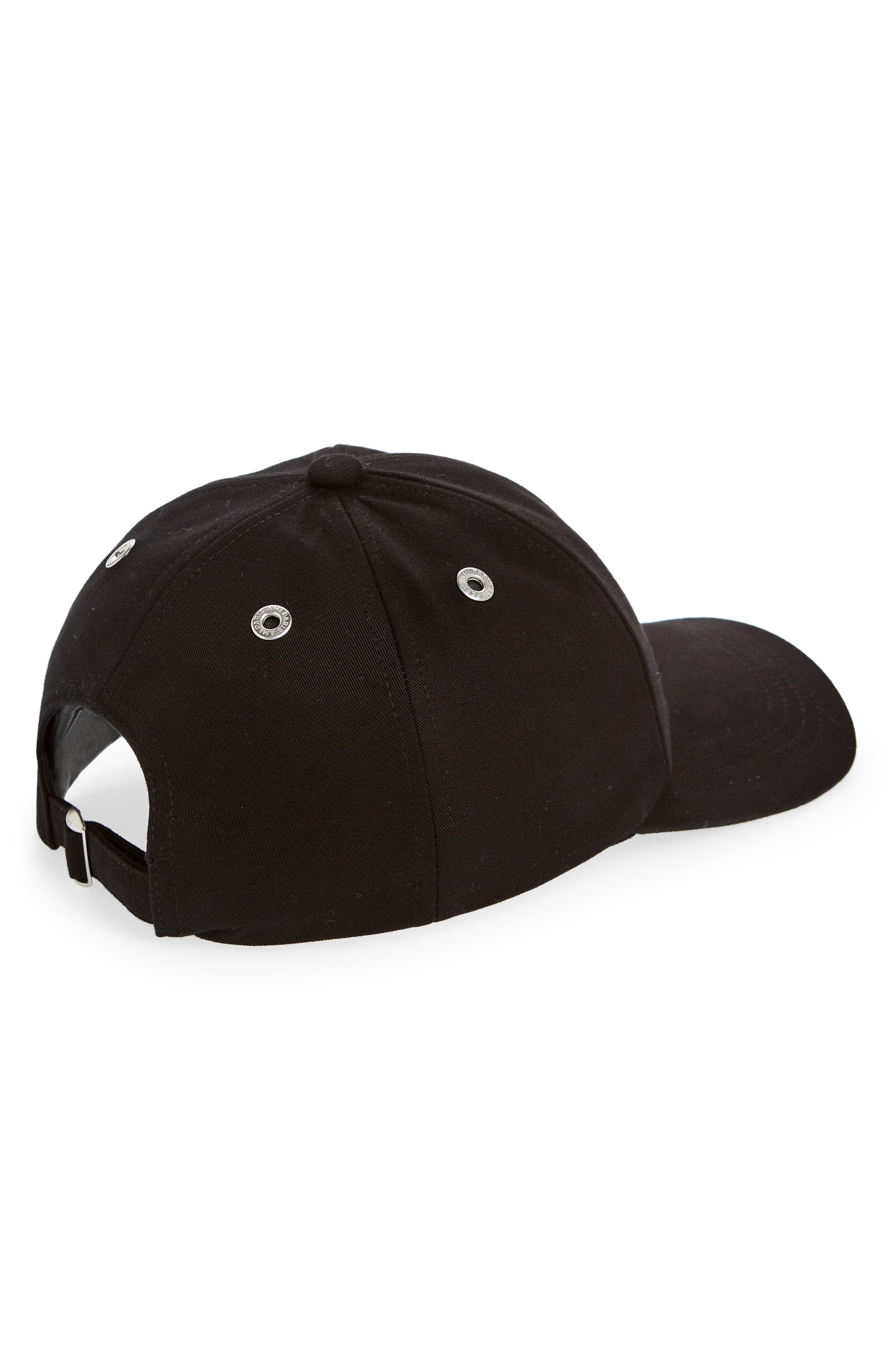 AMI PARIS Ami de Coeur Embroidered Adjustable Baseball Cap in 001 Noir at Nordstrom - 2