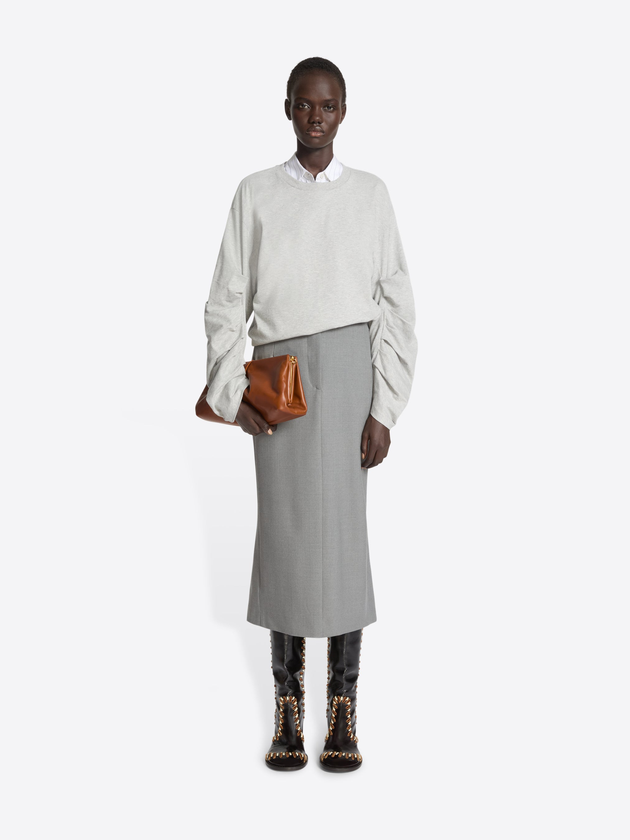 TAILORED WOOL SKIRT - 2