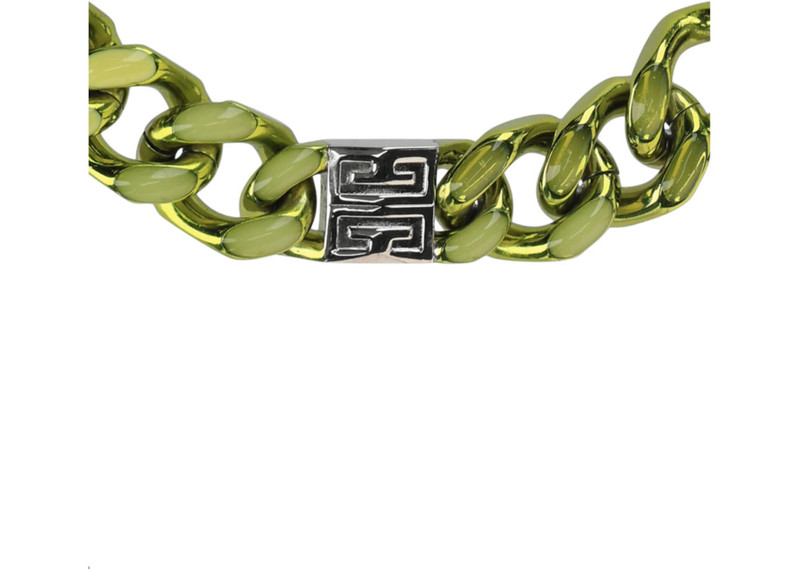 Givenchy Givenchy Mixed Medium Chain-Link Necklace Lime outlook