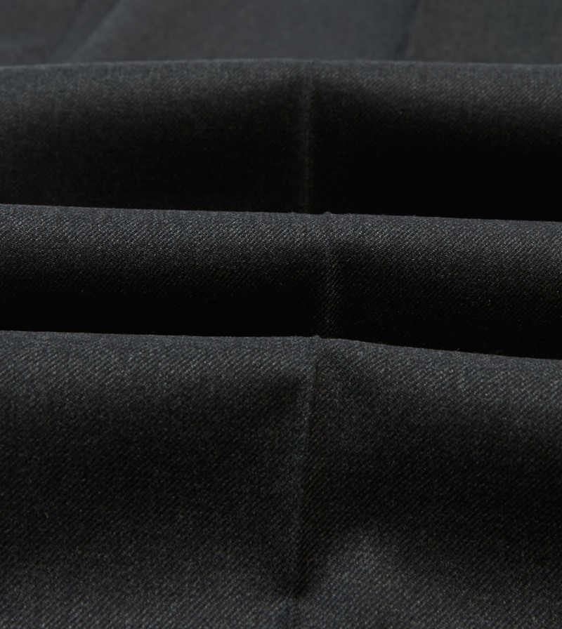 Grey Worsted Wool Flat Front Trouser 3