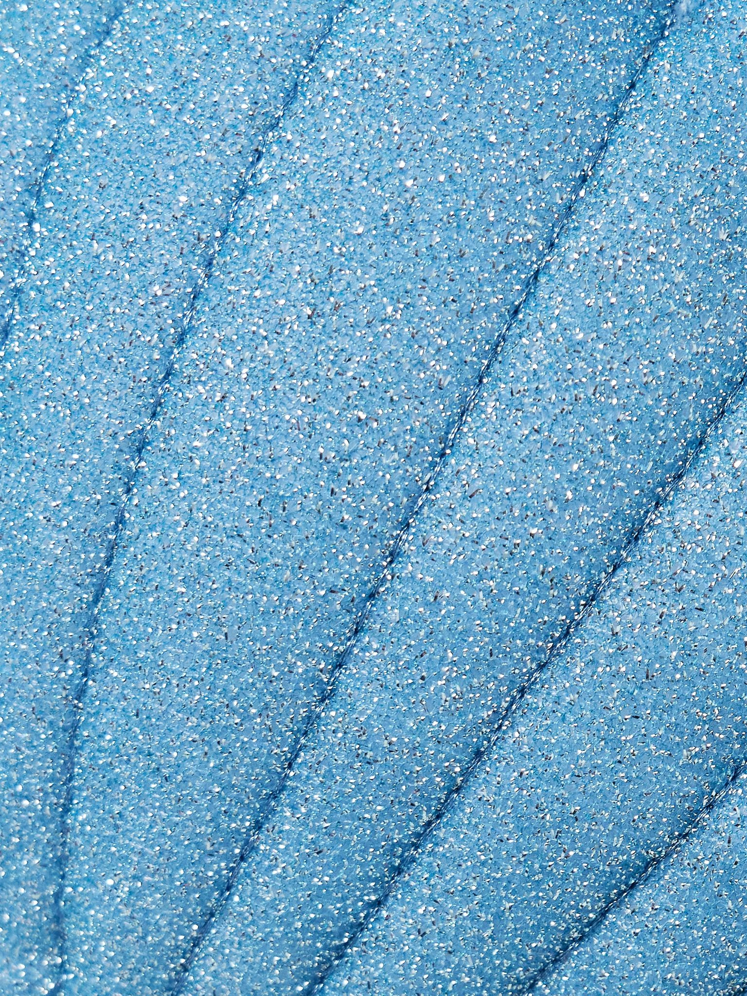 Lumière Shell Lurex bikini Light blue - 4