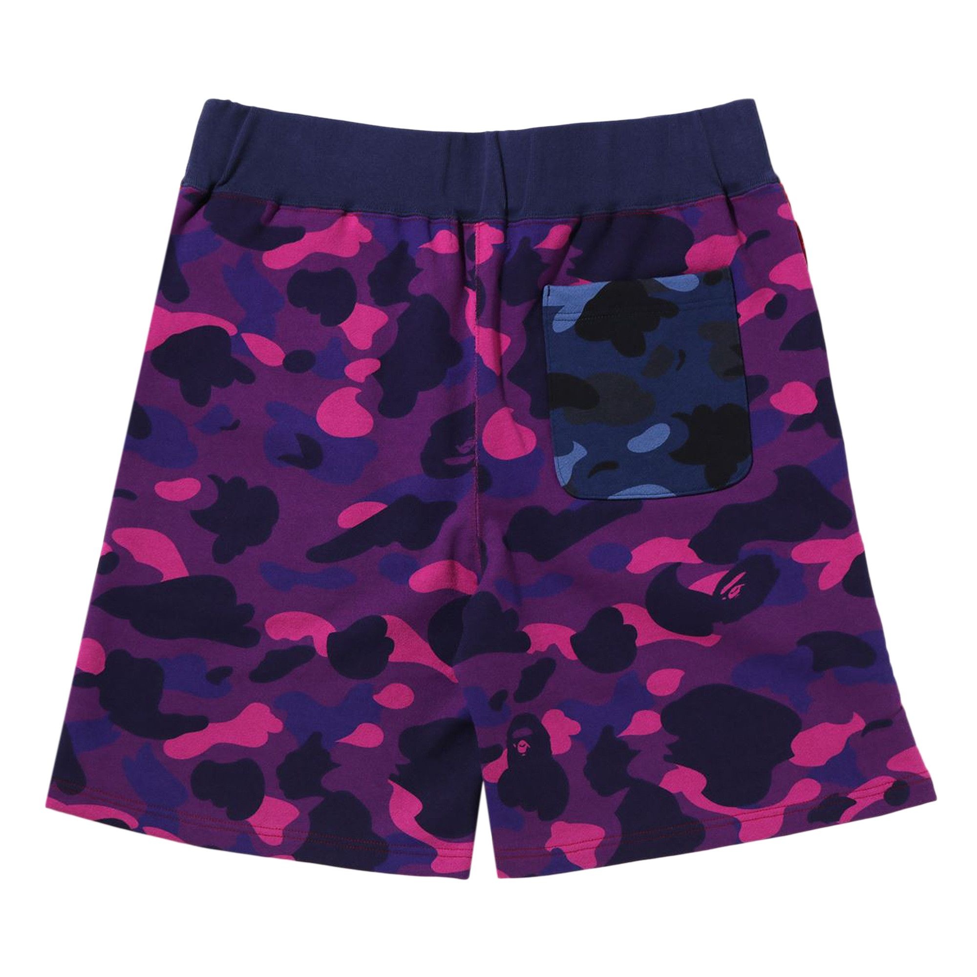 BAPE Crazy Camo Shark Sweat Shorts 'Red' - 2