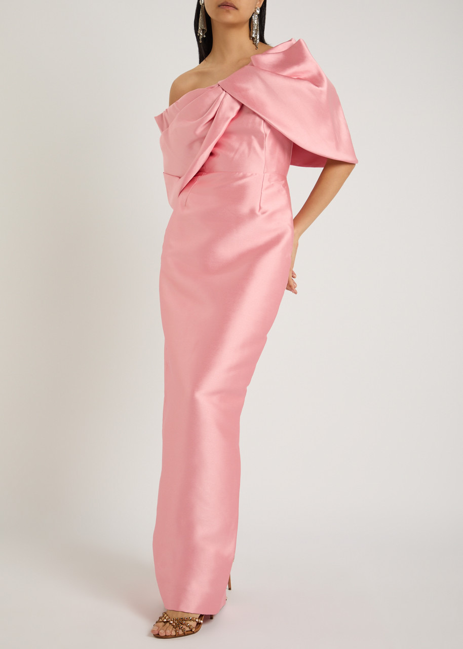 Solace London Davina One-shoulder Faille Gown - 4