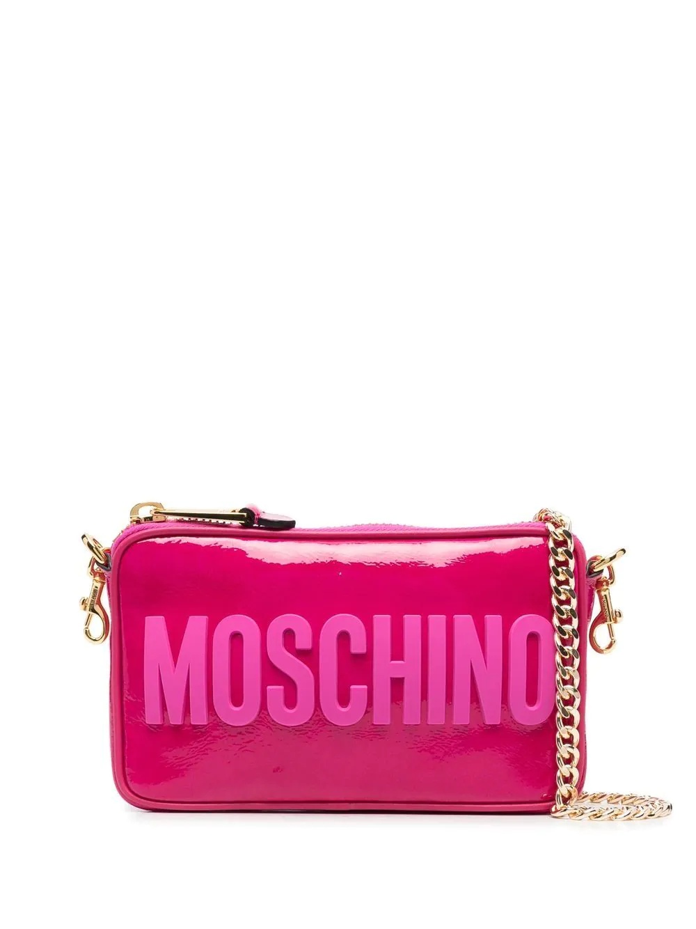 embossed-logo cross-body bag - 1