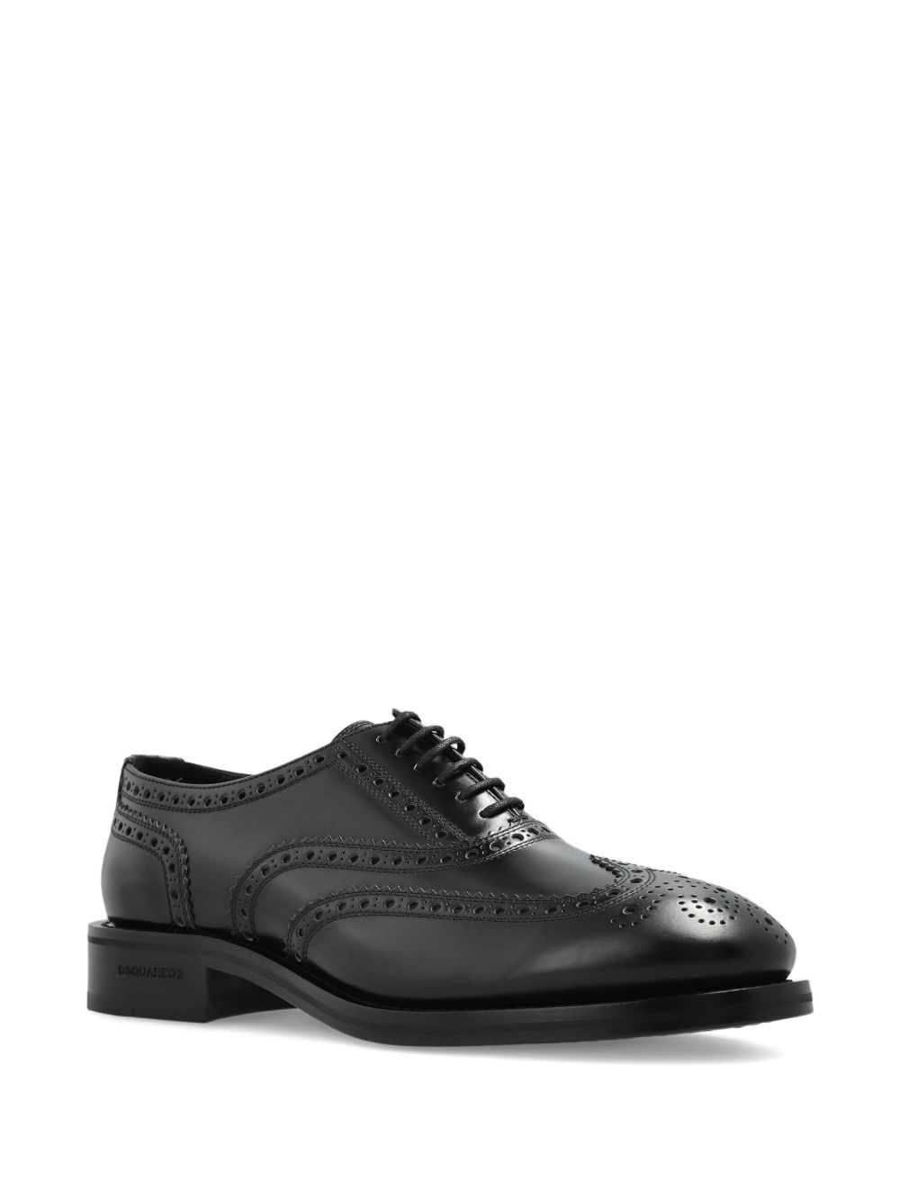 brogue-style leather Oxford shoes - 2