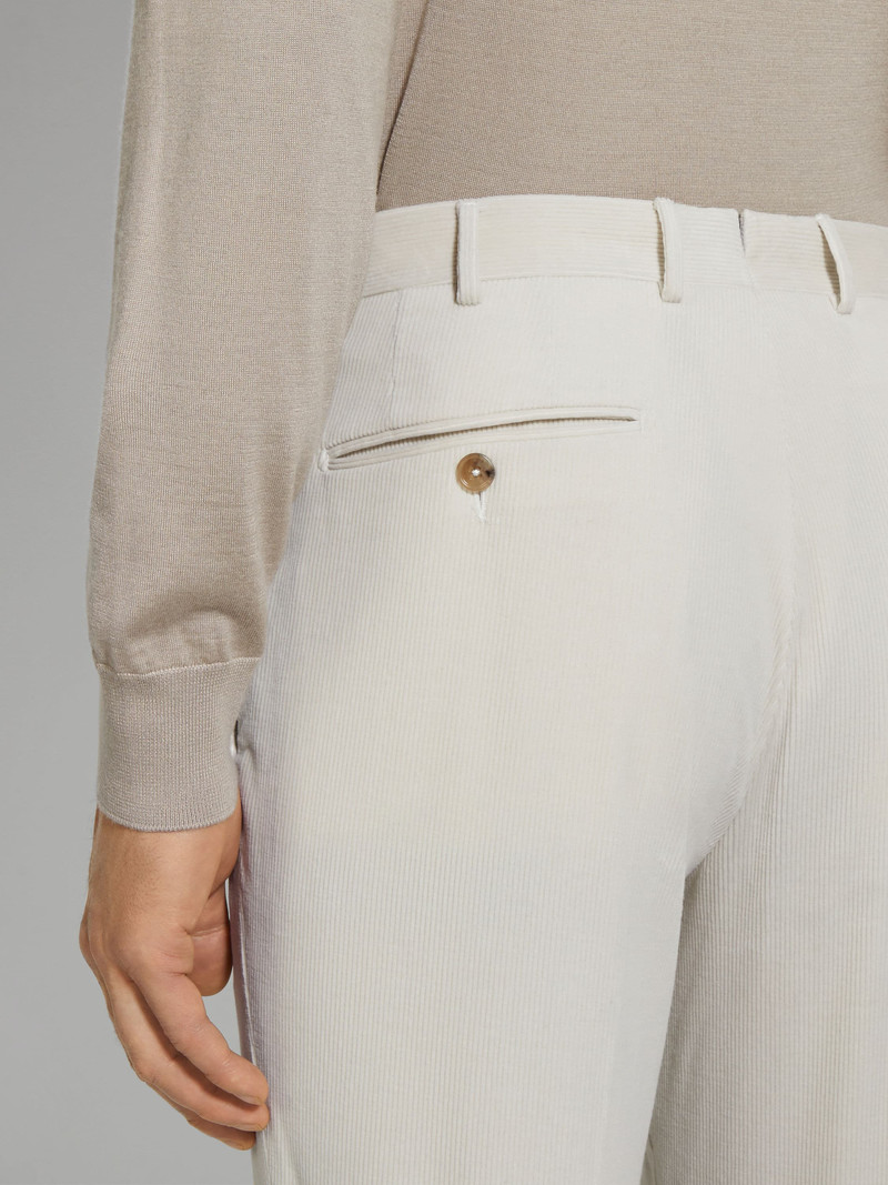 ZEGNA OFF WHITE CASHCO PANTS outlook