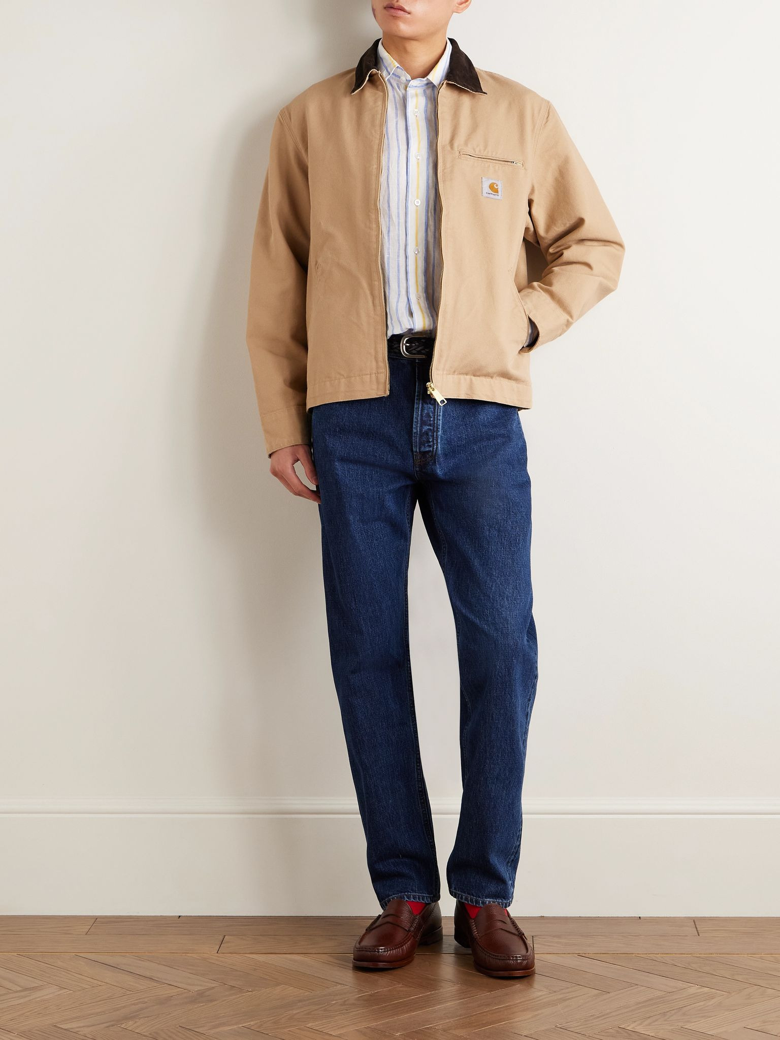Striped Linen Shirt Blue - 2