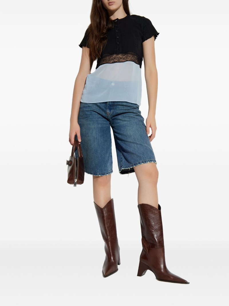 COPERNI lace-panelled blouse outlook