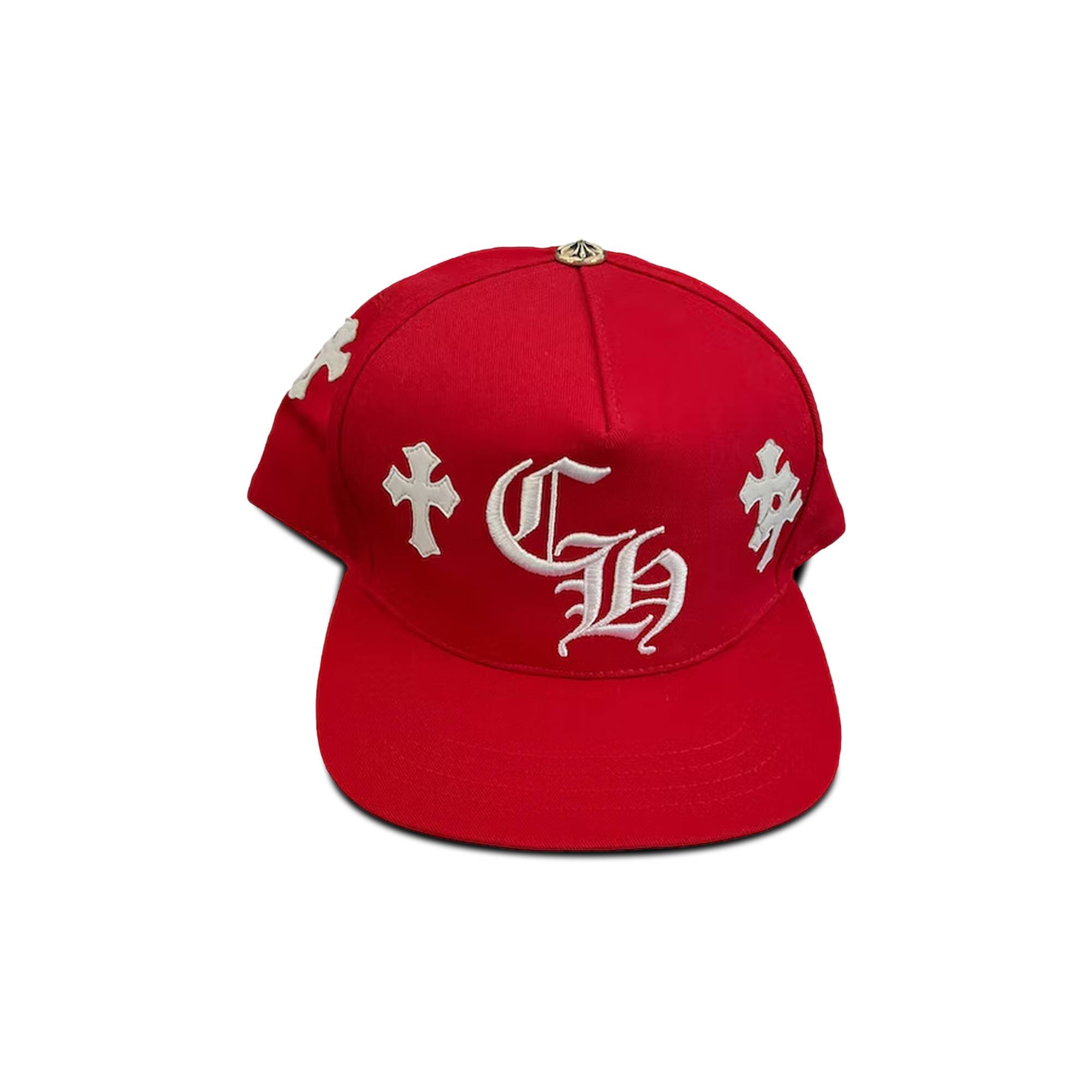 Chrome Hearts Cross Patch Snapback 'Red' - 1