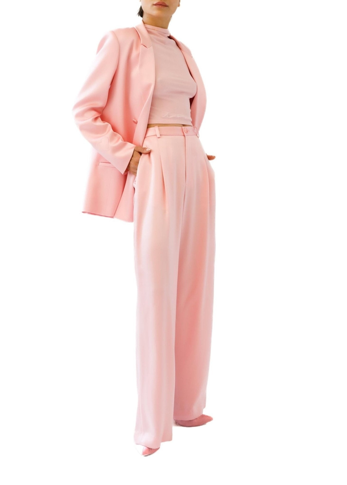 LAPOINTE X Jonboy Satin Relaxed Pleated Pant - 4
