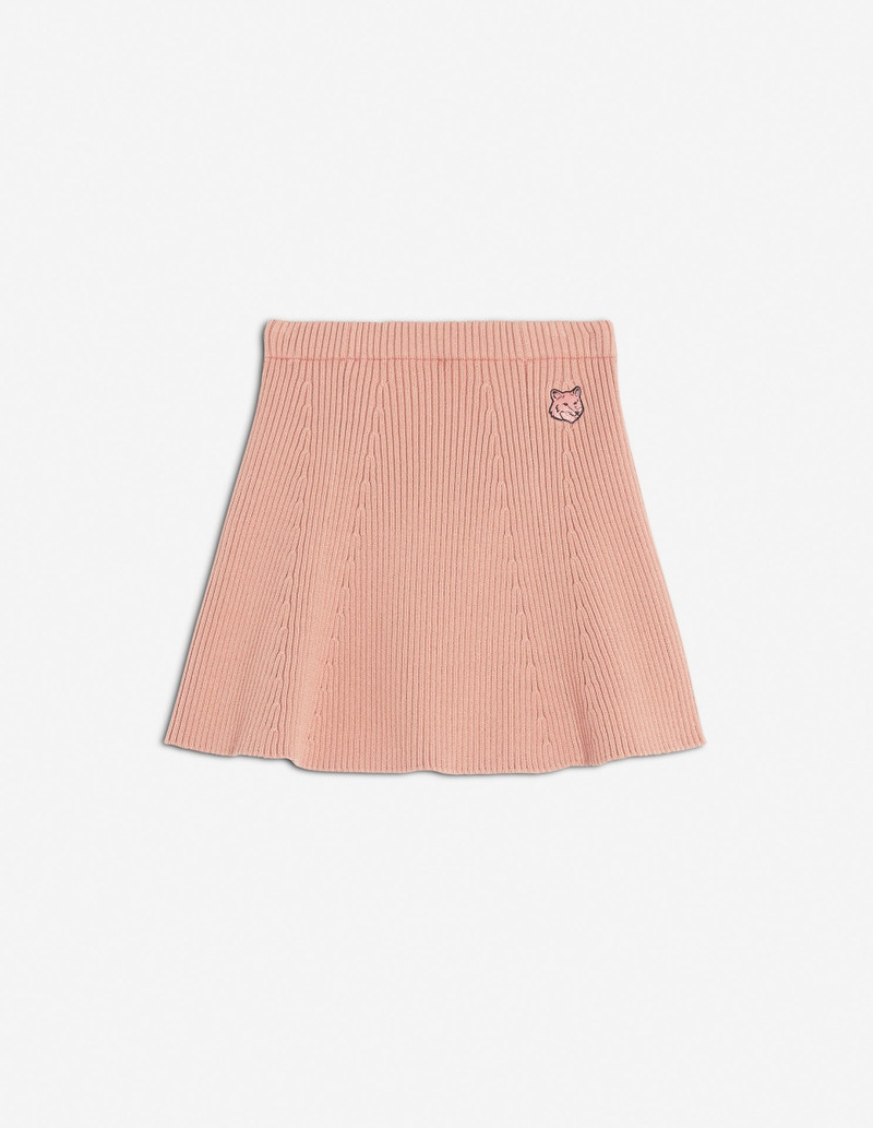 BOLD FOX HEAD PATCH SHORT SKIRT - 1