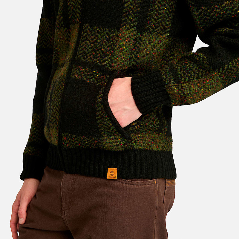 Men's Plaid Full Zip Cardigan 6