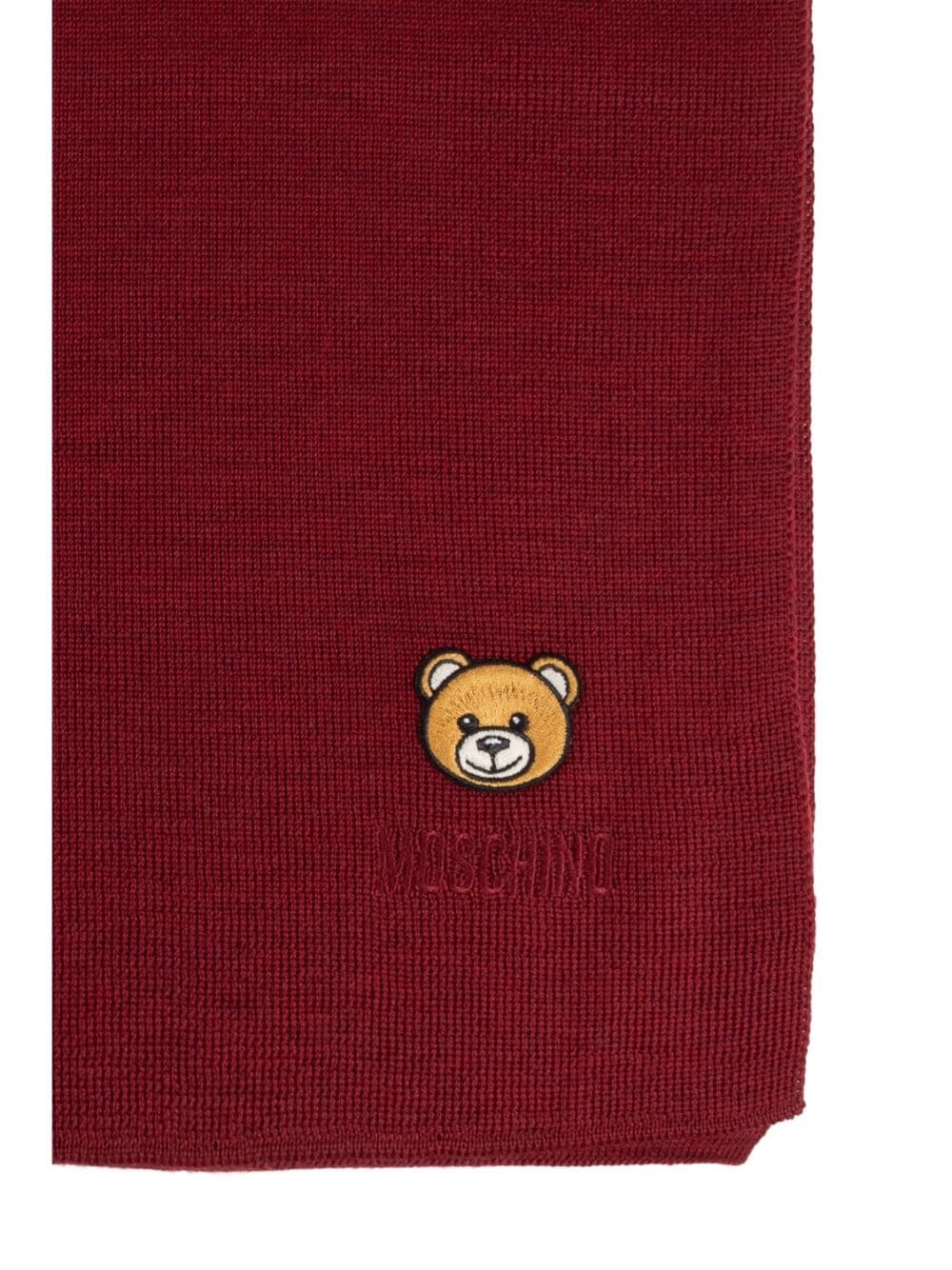 Teddy Bear-motif knitted scarf - 5