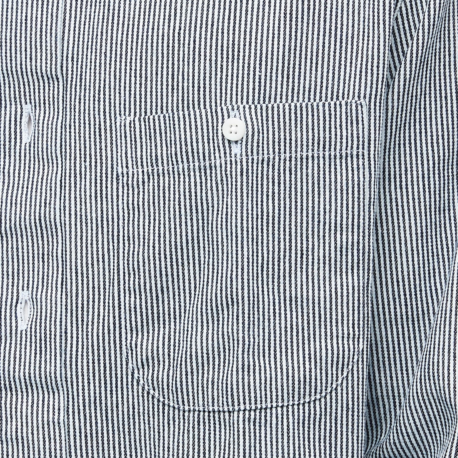 Gitman Vintage Railroad Stripe Denim Work Shirt - 5