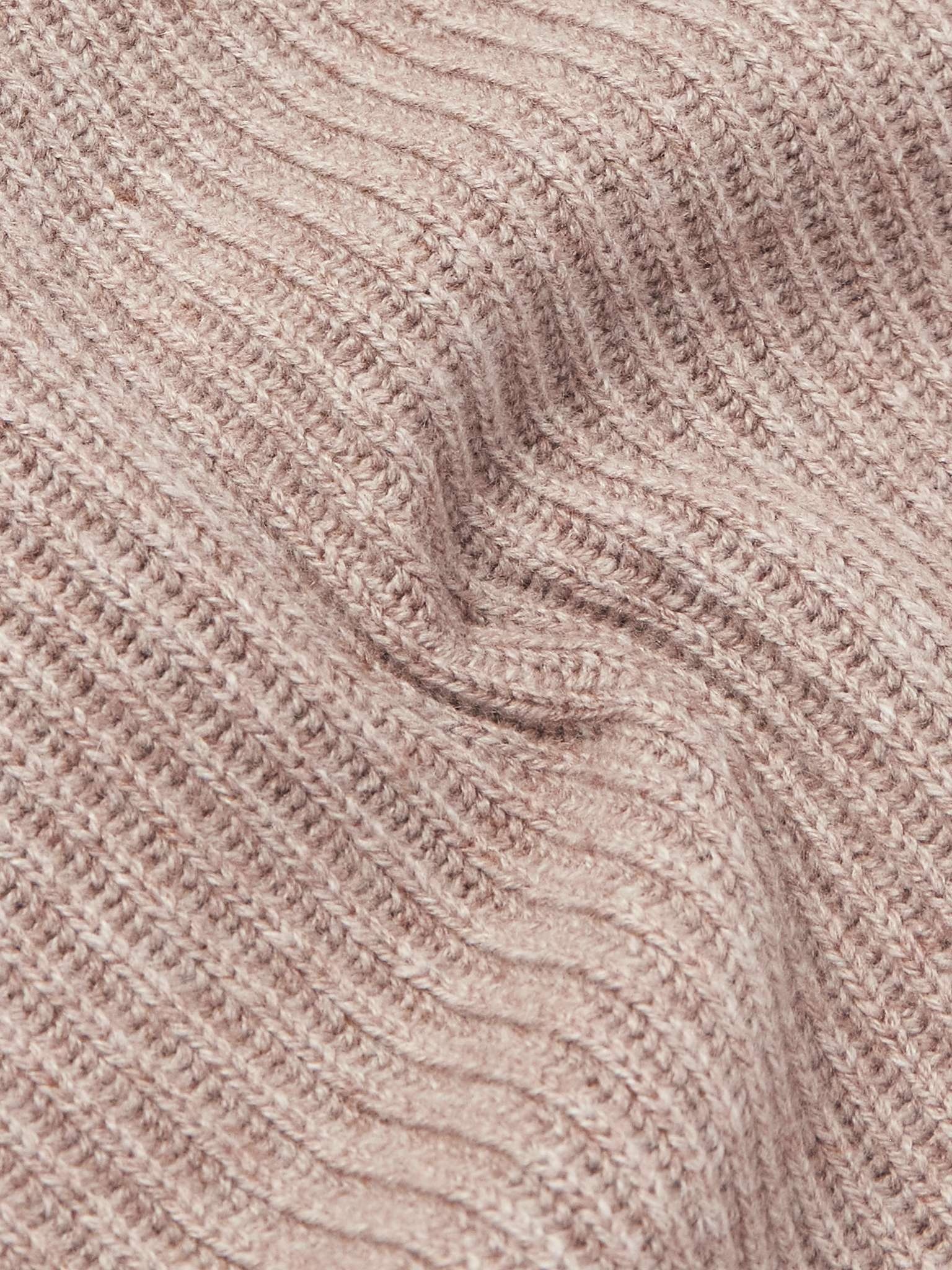 Ribbed Cashmere Sweater - 5