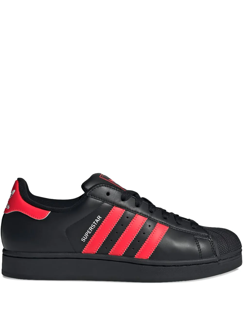 striped superstar low-tops - 1