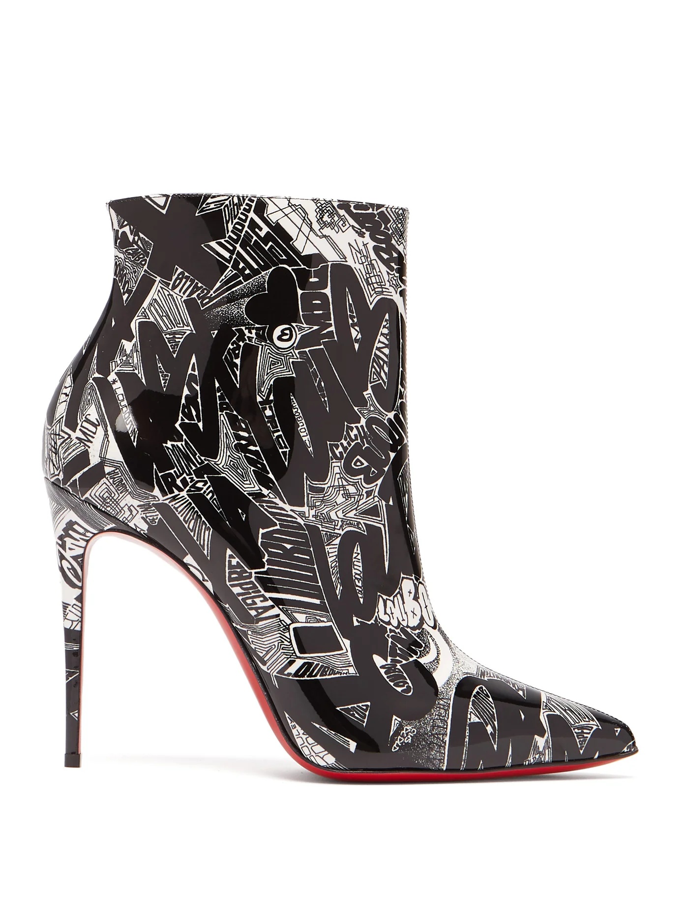 So Kate 100 Nicograf-print ankle boots - 1