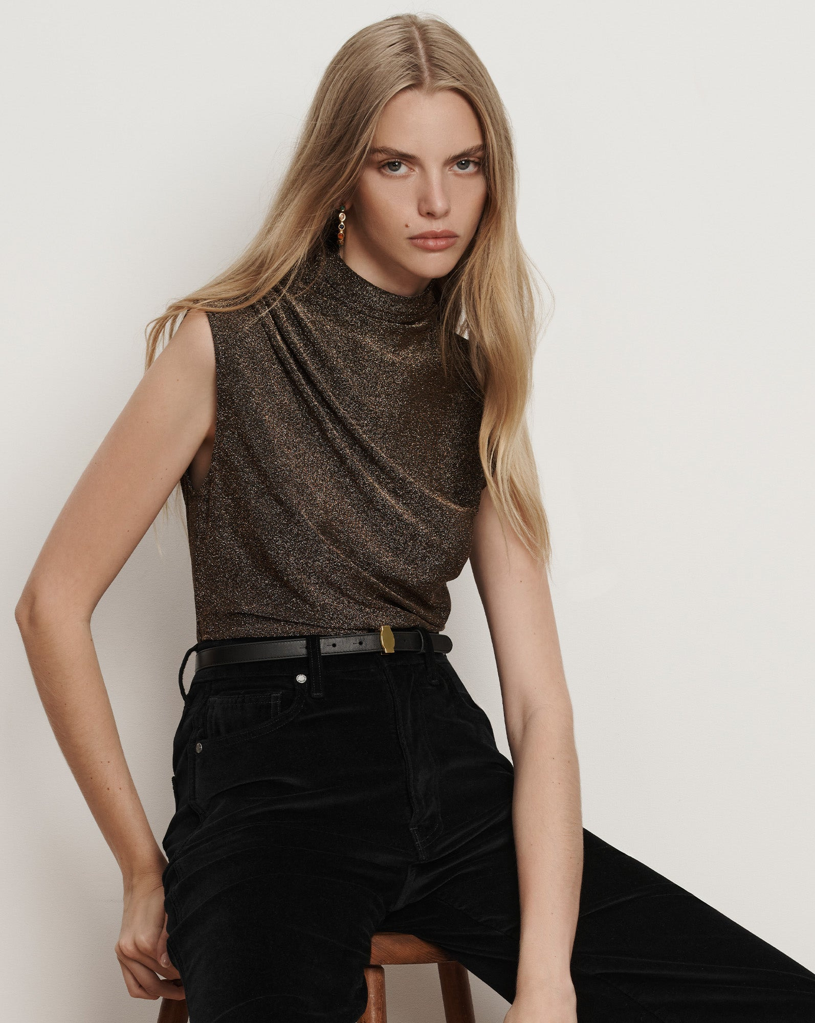 MYLIE MOCK-NECK TANK TOP - 2