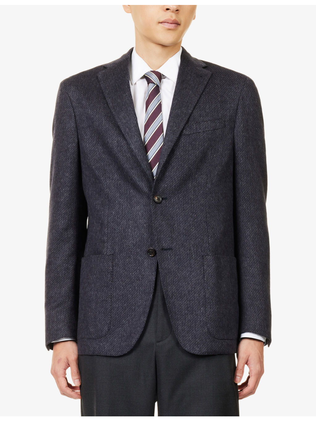 Whisper Single-Breasted Silk-Cashmere Blend Jacket - 3