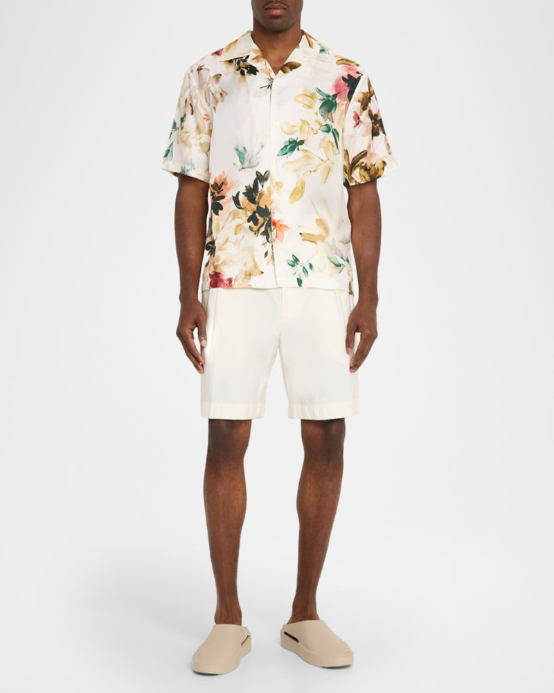 SIMKHAI Men & apos;s Casper Printed Silk Shirt outlook