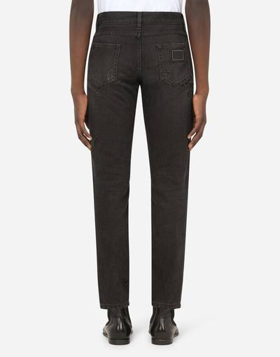 Dolce & Gabbana Washed gray regular-fit jeans outlook