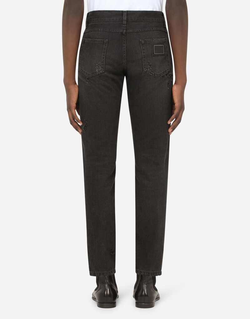 Dolce & Gabbana Washed gray regular-fit jeans outlook