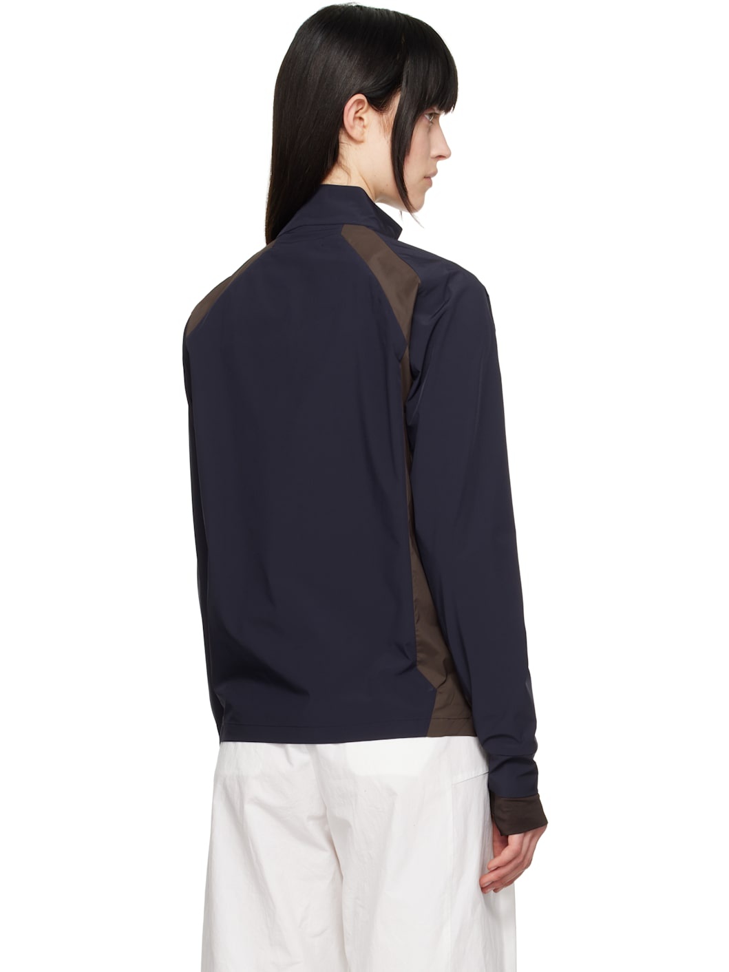 Navy Zip-Up Track Jacket - 3