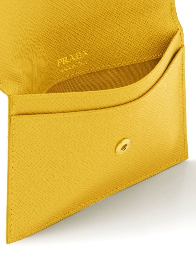 Saffiano leather clutch bag - 3